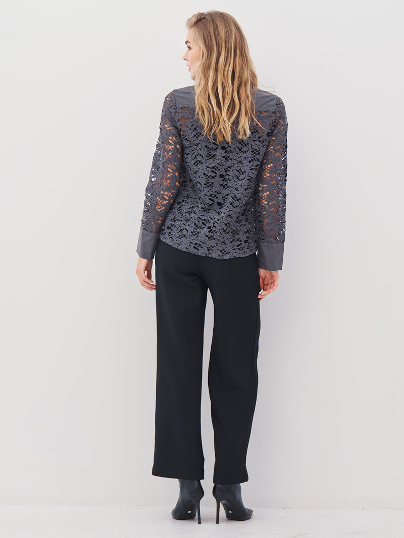 NÜ ANN shirt Shirts 901 Grey mix