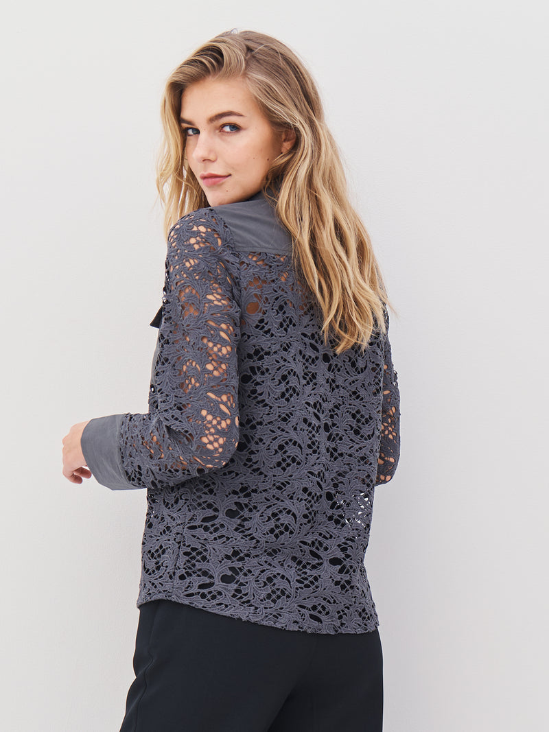 NÜ ANN shirt Shirts 901 Grey mix
