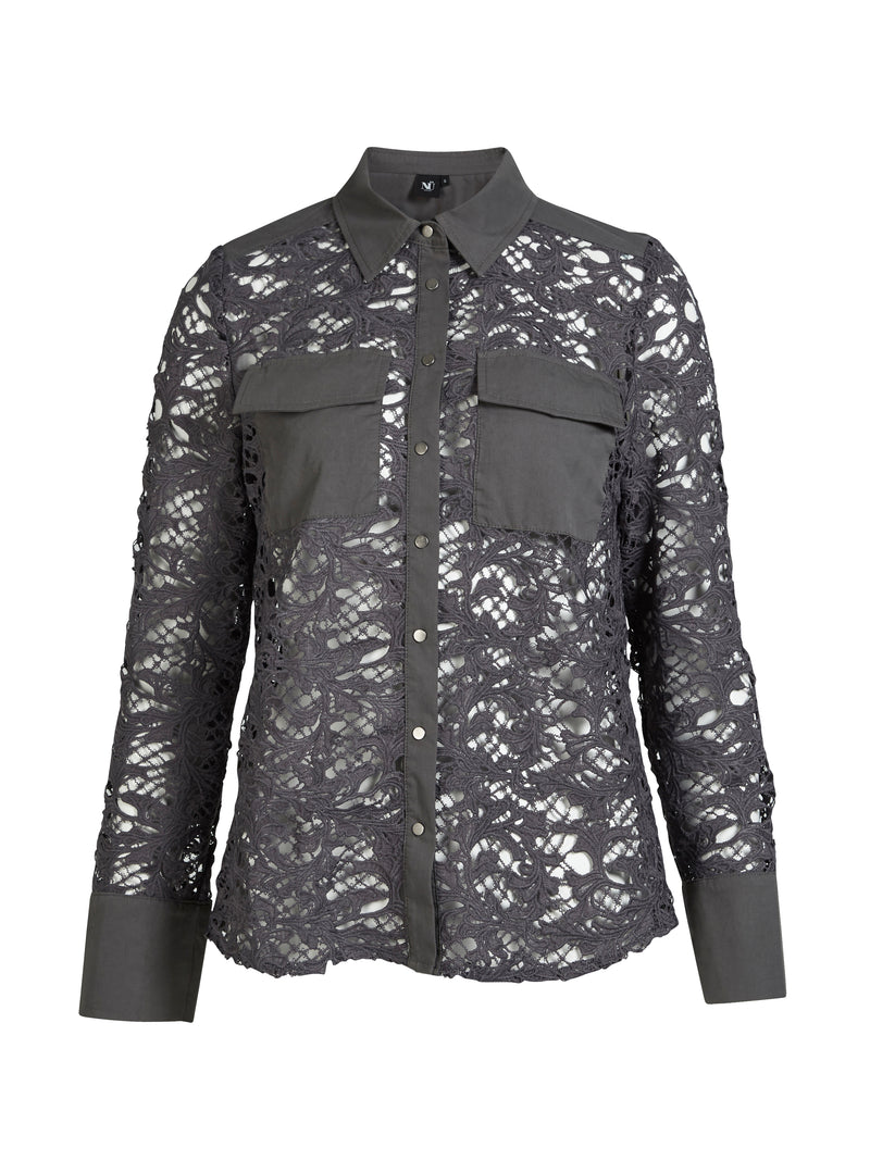 NÜ ANN shirt Shirts 901 Grey mix