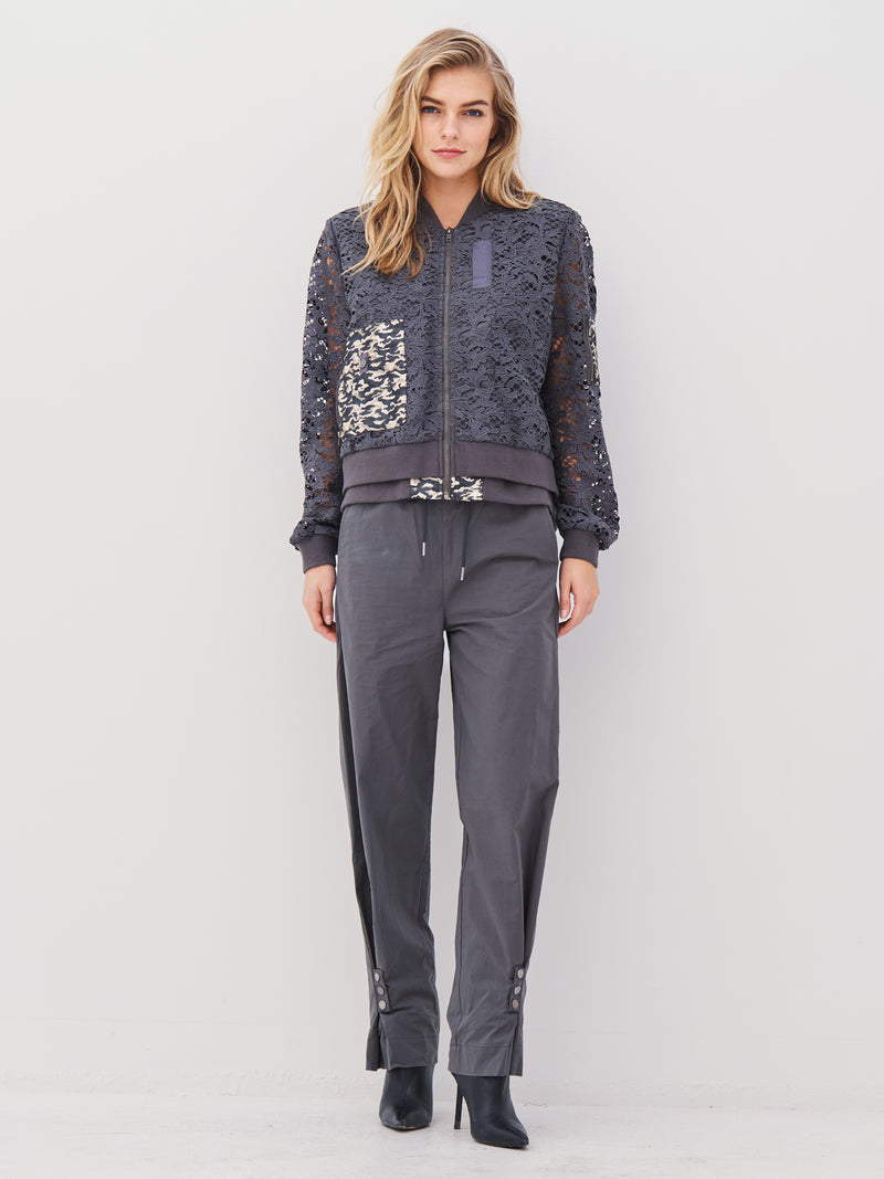 NÜ ANN trousers Trousers 901 Grey mix