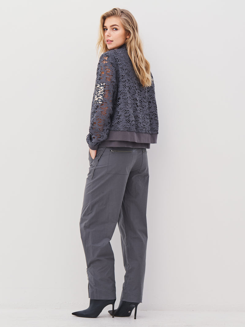 NÜ ANN trousers Trousers 901 Grey mix