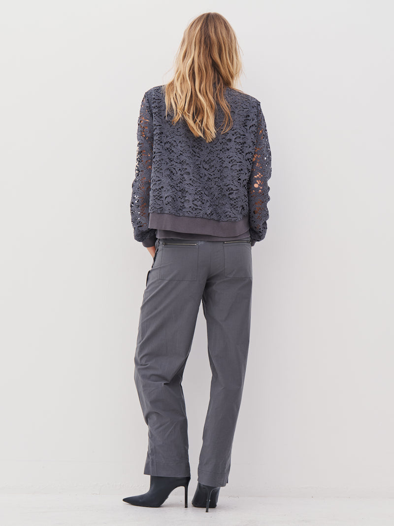 NÜ ANN trousers Trousers 901 Grey mix