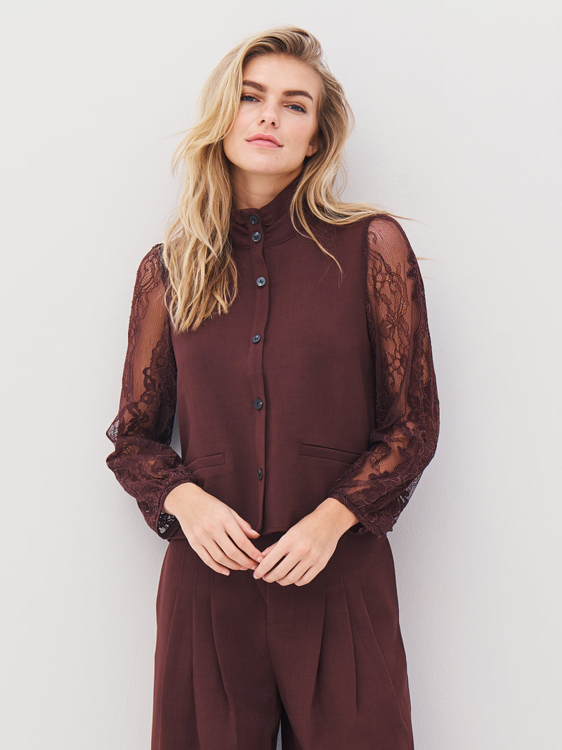 NÜ ARIEL shirt Shirts 789 Grape