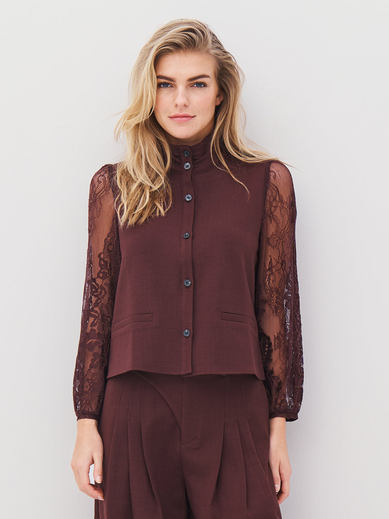 NÜ ARIEL shirt Shirts 789 Grape