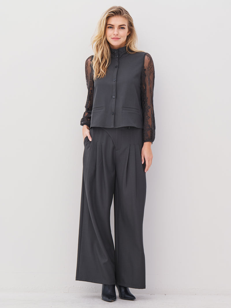 NÜ ARIEL trousers Trousers 901 Grey