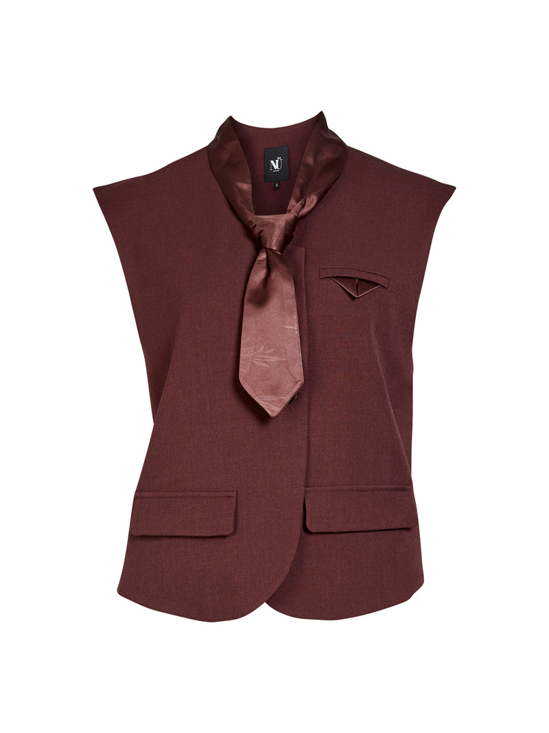 NÜ ARIEL vest Vests 789 Grape