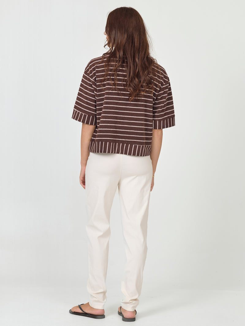 NÜ ASIA blouse Blouses 289 Brown Mix
