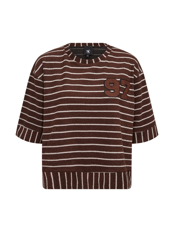 NÜ ASIA blouse Blouses 289 Brown Mix
