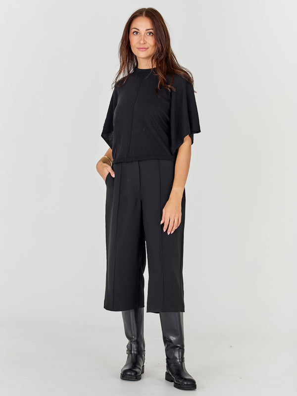 NÜ ASMI knit blouse  Black