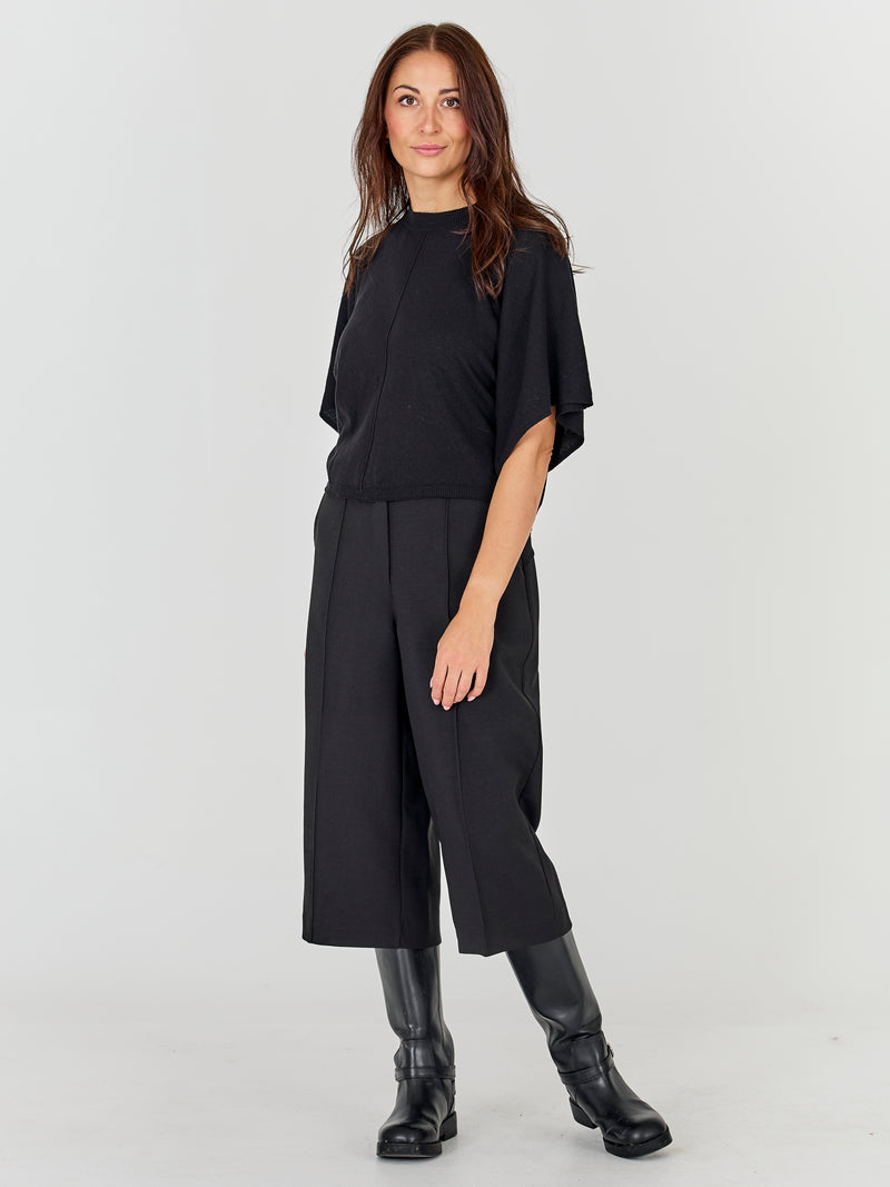 NÜ ASMI knit blouse  Black