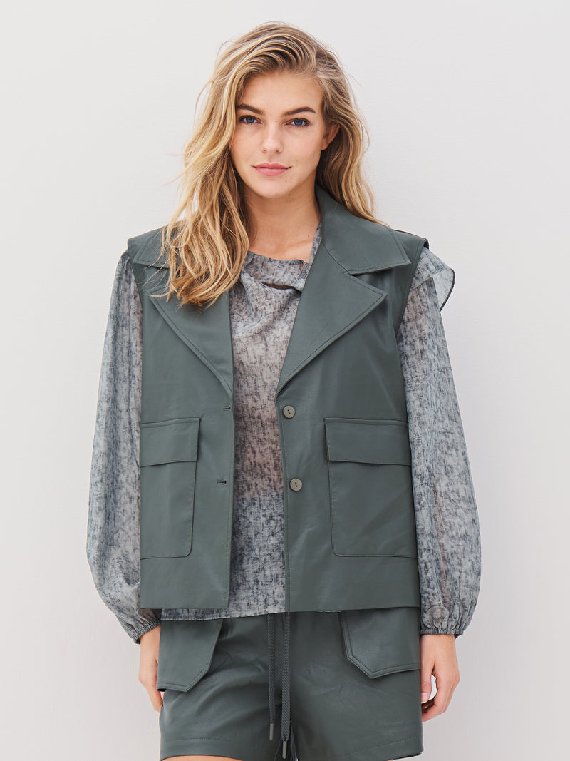 NÜ AVA vest Vests 385 Dark Green