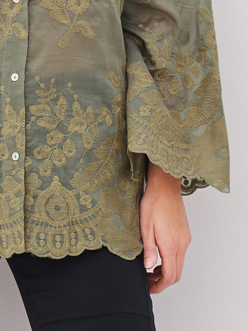 NÜ AVINA shirt Shirts 393 Army
