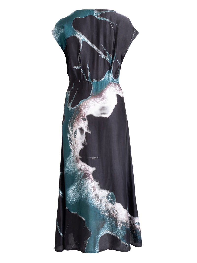 NÜ BABETH dress Dresses 355 Petrol green mix