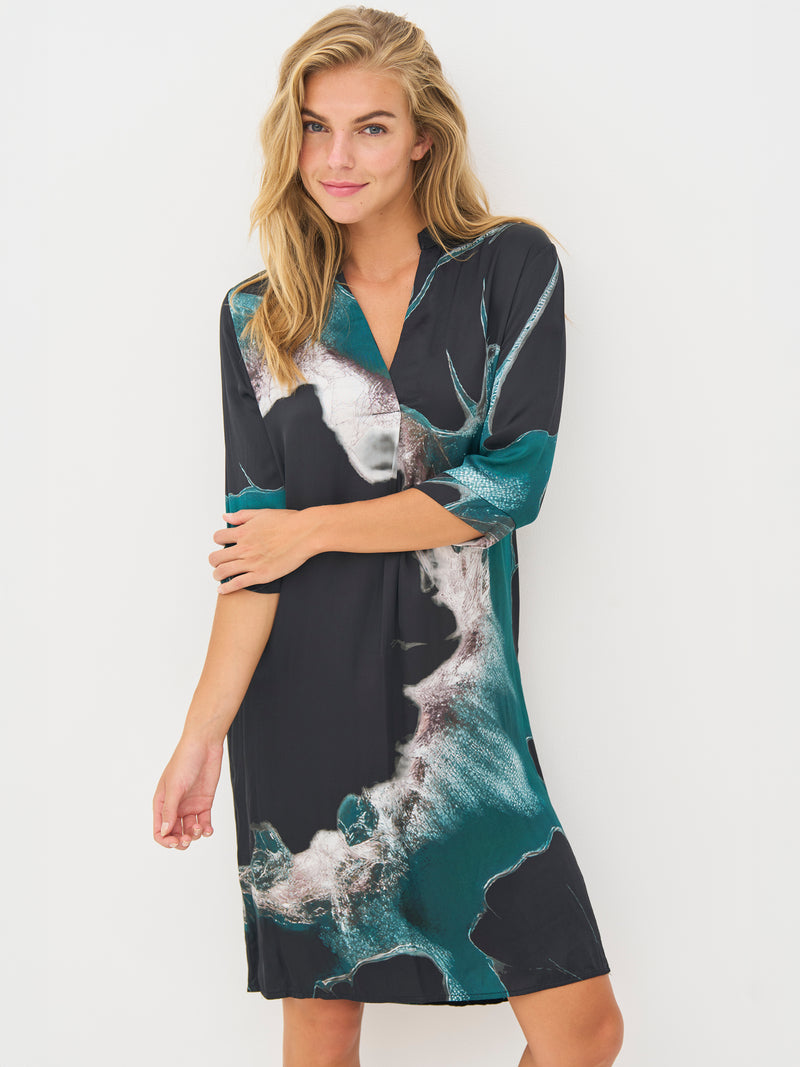 NÜ BABETH tunic Tunics 355 Petrol green mix