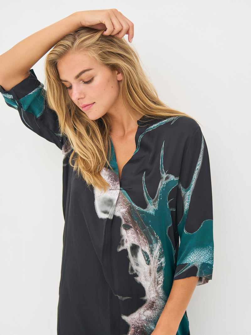 NÜ BABETH tunic Tunics 355 Petrol green mix
