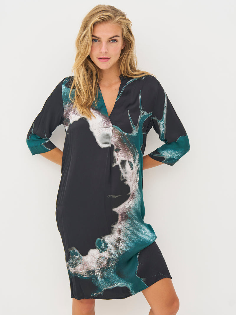 NÜ BABETH tunic Tunics 355 Petrol green mix