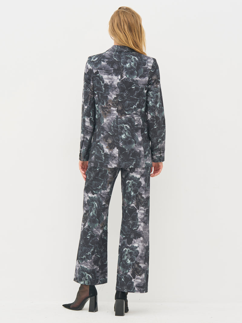 NÜ BALOU trousers Trousers 355 Petrol green mix