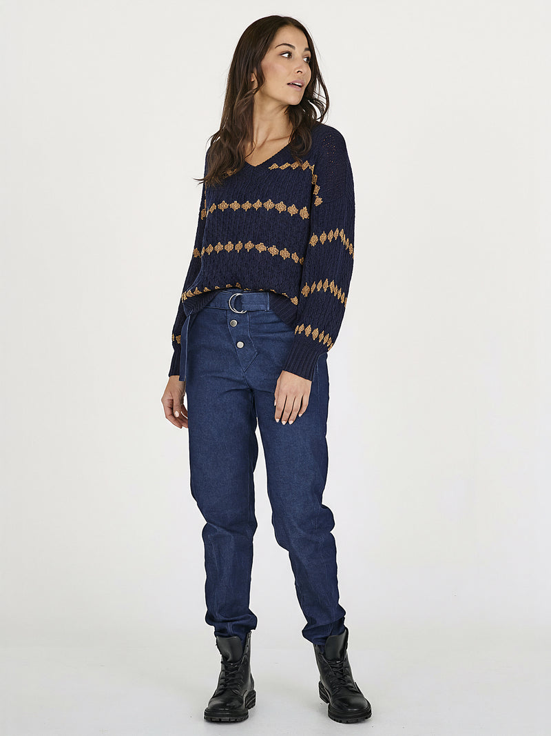 NÜ BANO knit Knit 476 Navy Mix