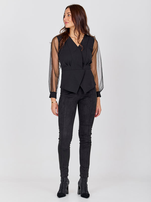 NÜ BAO Blouse Blouses Black