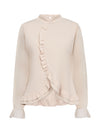 NÜ BAO Blouse w/frill Blouses 112 Bone