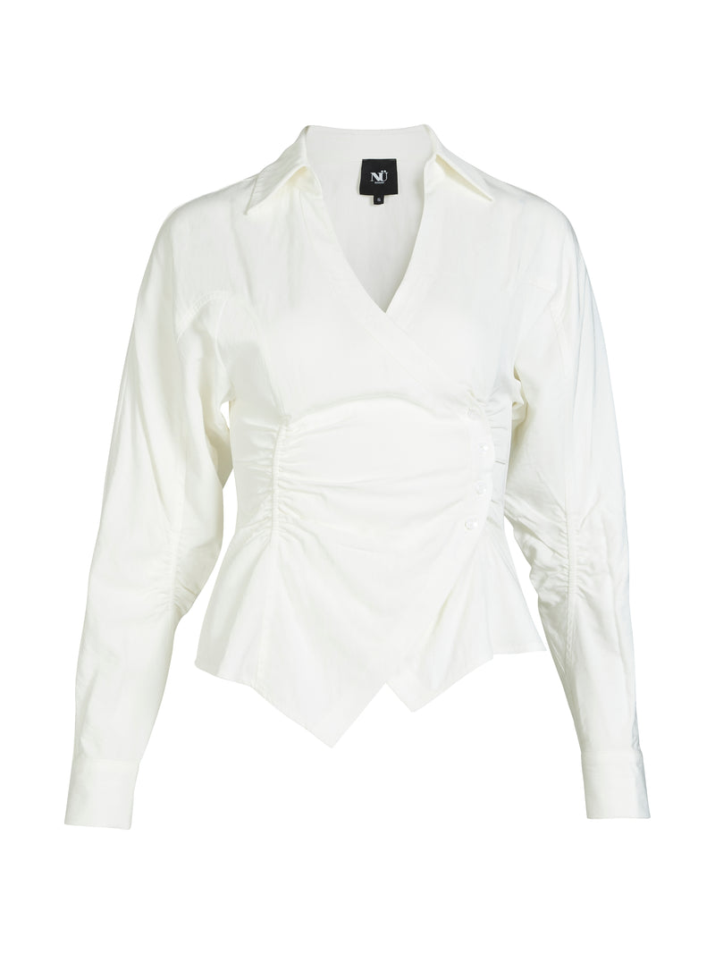 NÜ BEO v-neck shirt Shirts 110 Creme