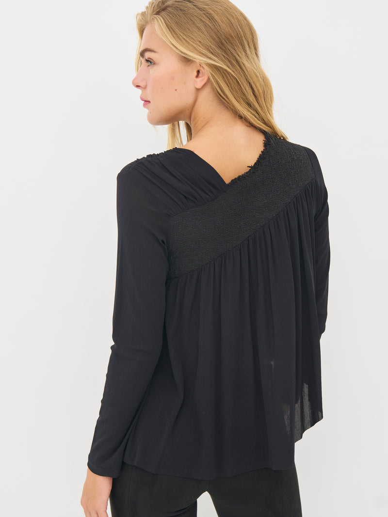 NÜ BETH zip blouse Blouses Black