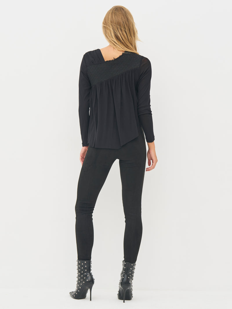 NÜ BETH zip blouse Blouses Black