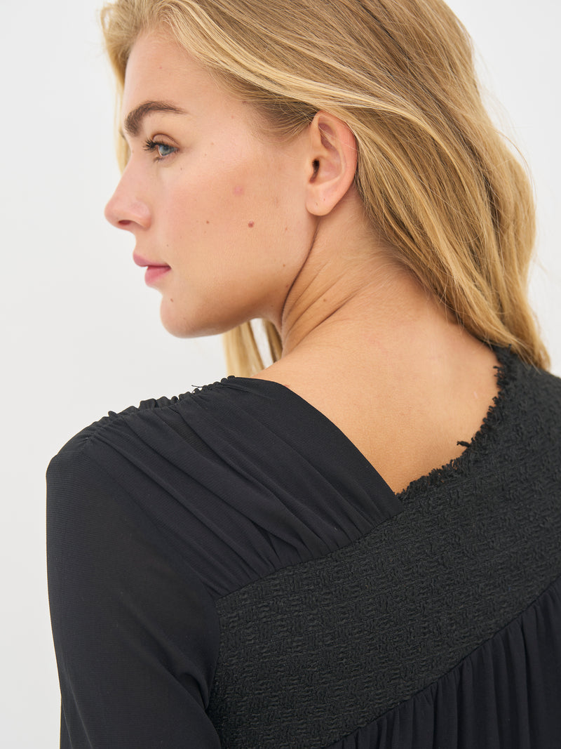 NÜ BETH zip blouse Blouses Black