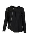 NÜ BETH zip blouse Blouses Black