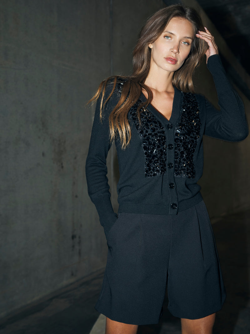NÜ BETINA knit cardigan Cardigans Black