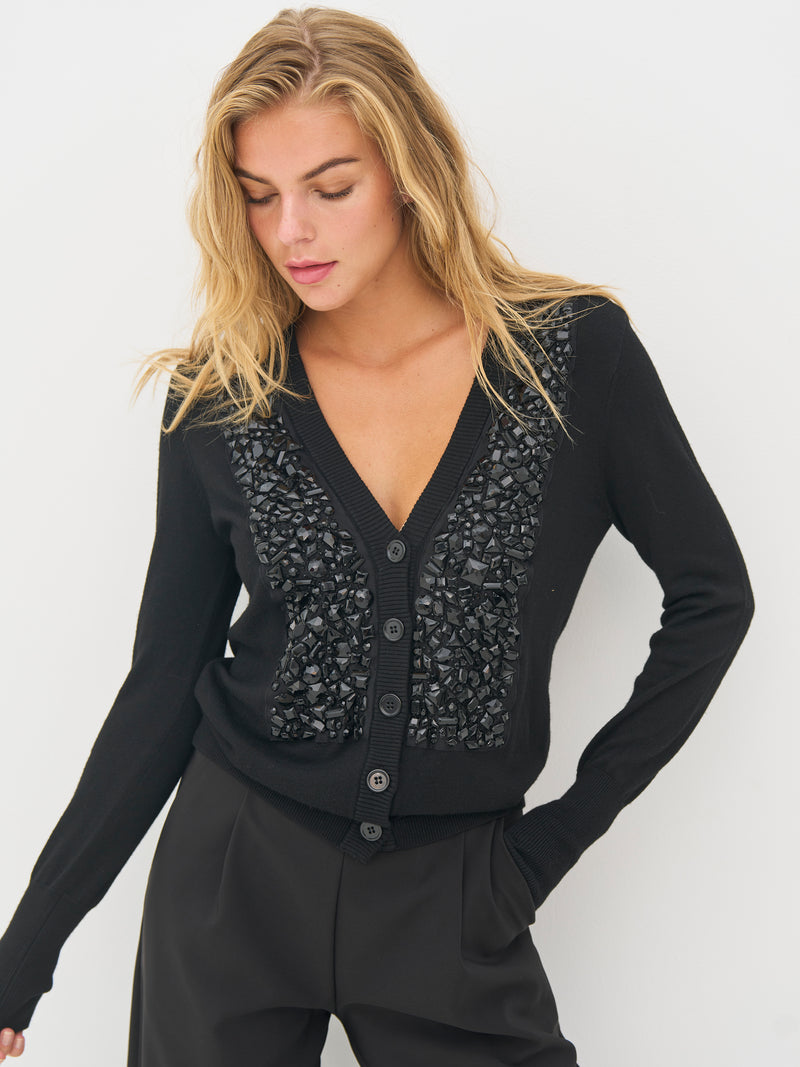 NÜ BETINA knit cardigan Cardigans Black