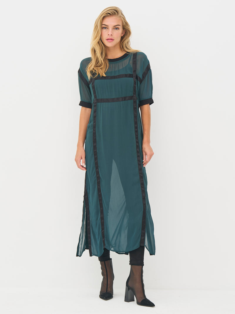 NÜ BILLIE dress Dresses 355 Petrol green mix