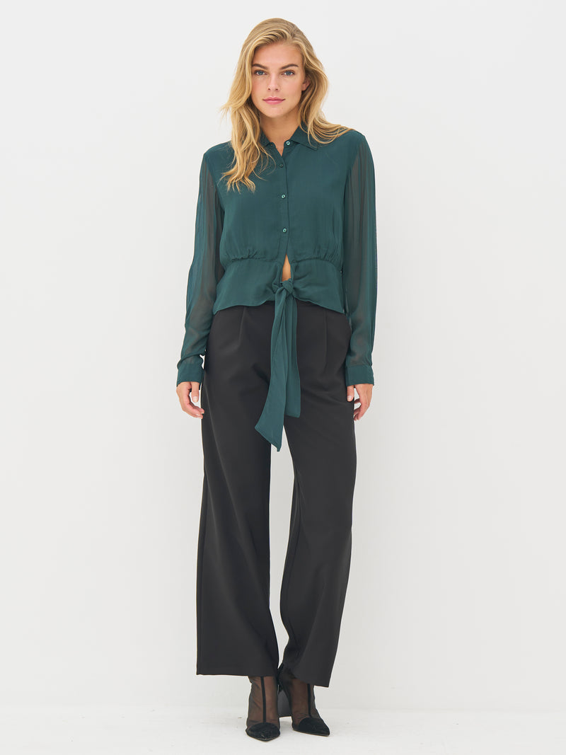 NÜ BILLIE shirt Shirts 355 Petrol green mix
