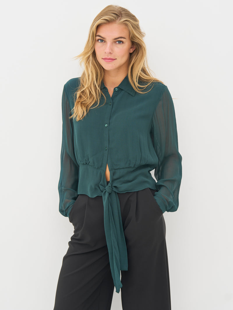 NÜ BILLIE shirt Shirts 355 Petrol green mix