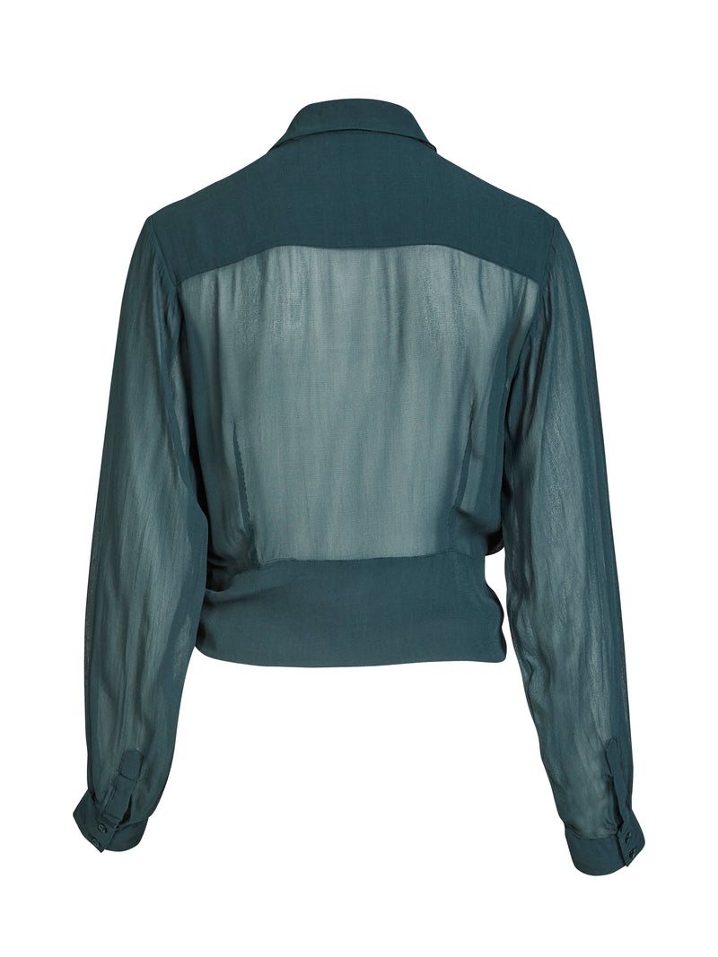 NÜ BILLIE shirt Shirts 355 Petrol green mix