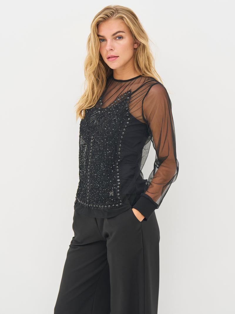 NÜ BITTEN blouse Blouses Black