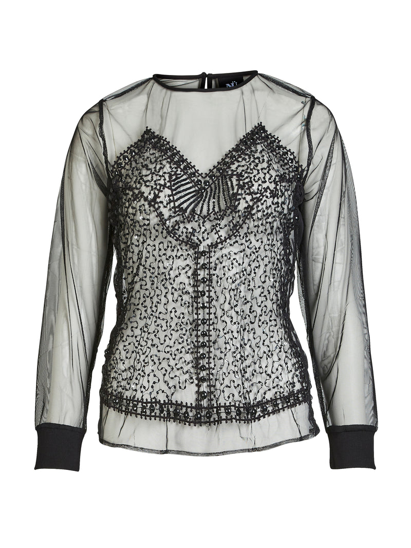 NÜ BITTEN blouse Blouses Black