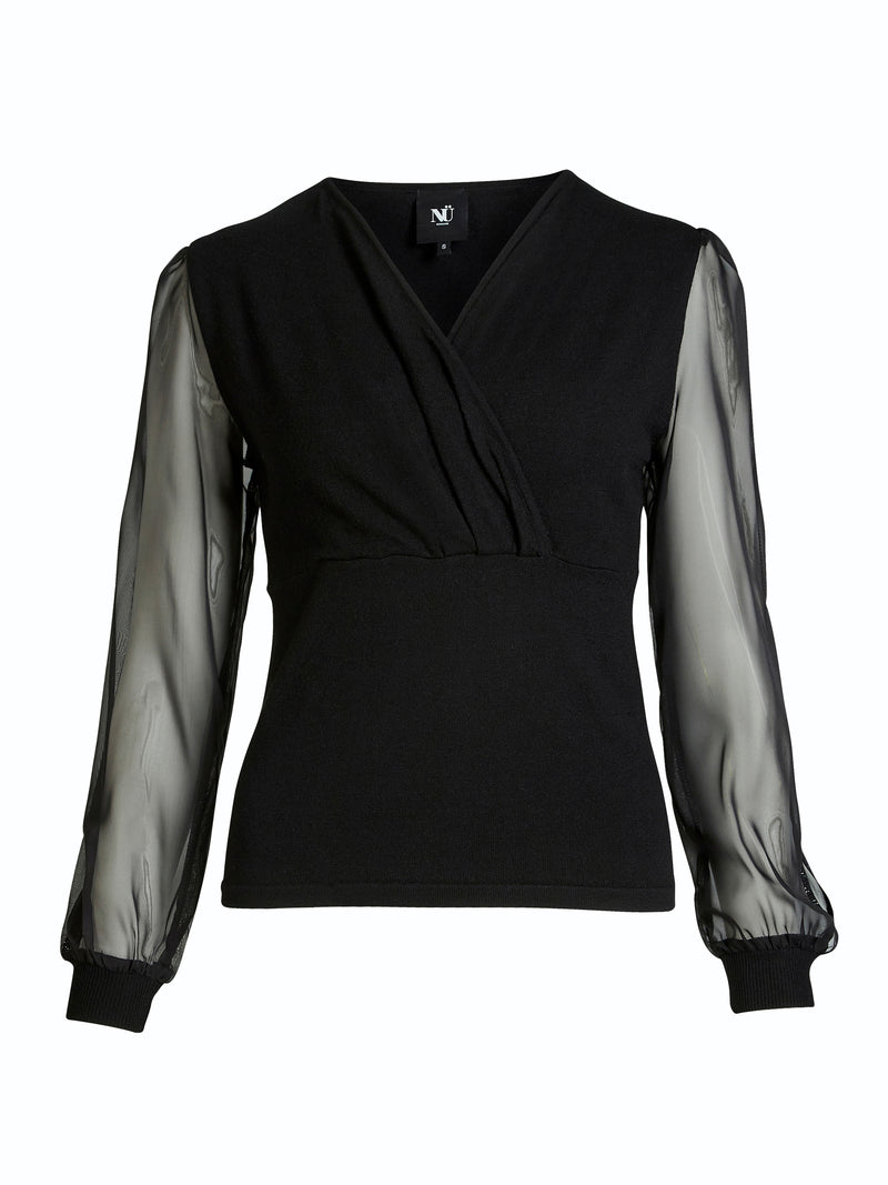 NÜ BLAKE blouse Knit Black