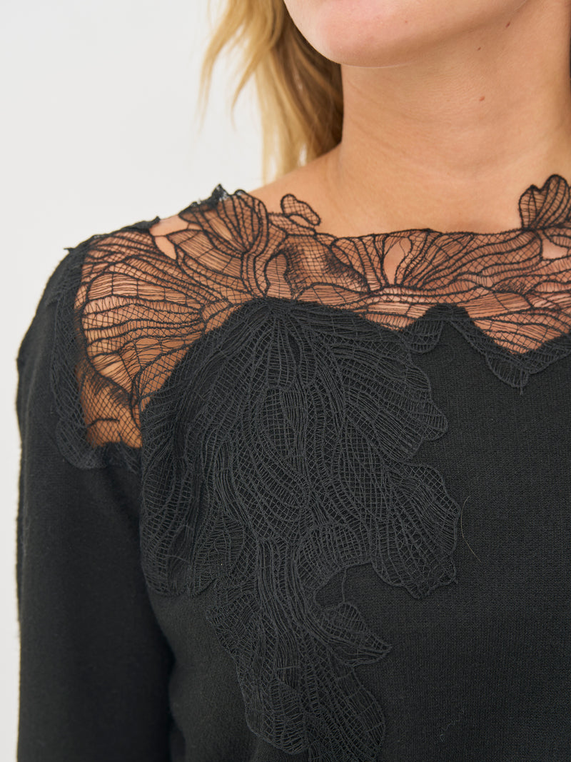 NÜ BOBBI knit blouse Knit Black