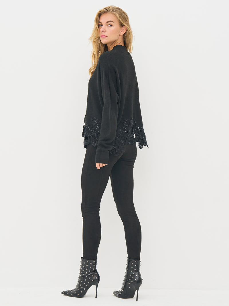NÜ BOBBI knit poncho Knit Black
