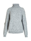 NÜ BODIL roll neck blouse Knit 989 iron grey