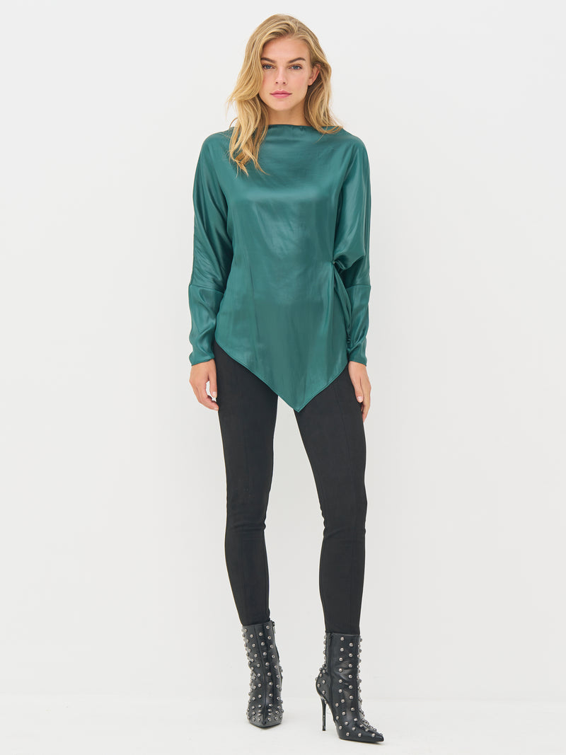 NÜ BOEL blouse Blouses 355 Petrol green