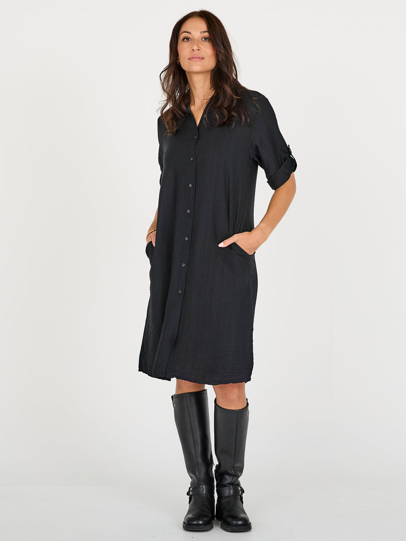 CAITLIN Tunic dress - Black N Denmark - INT. CAITLIN Tunic dress - Black N Denmark - INT.