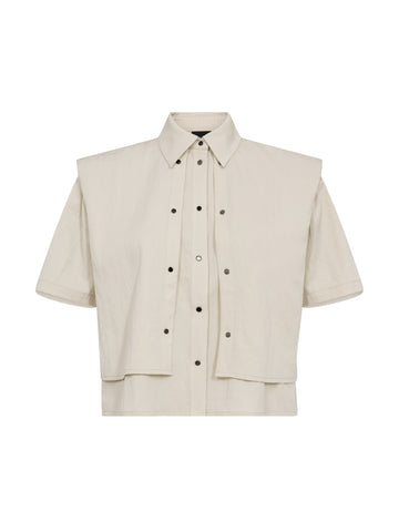 NÜ CANSU Bolero jacket Blouses 112 Bone