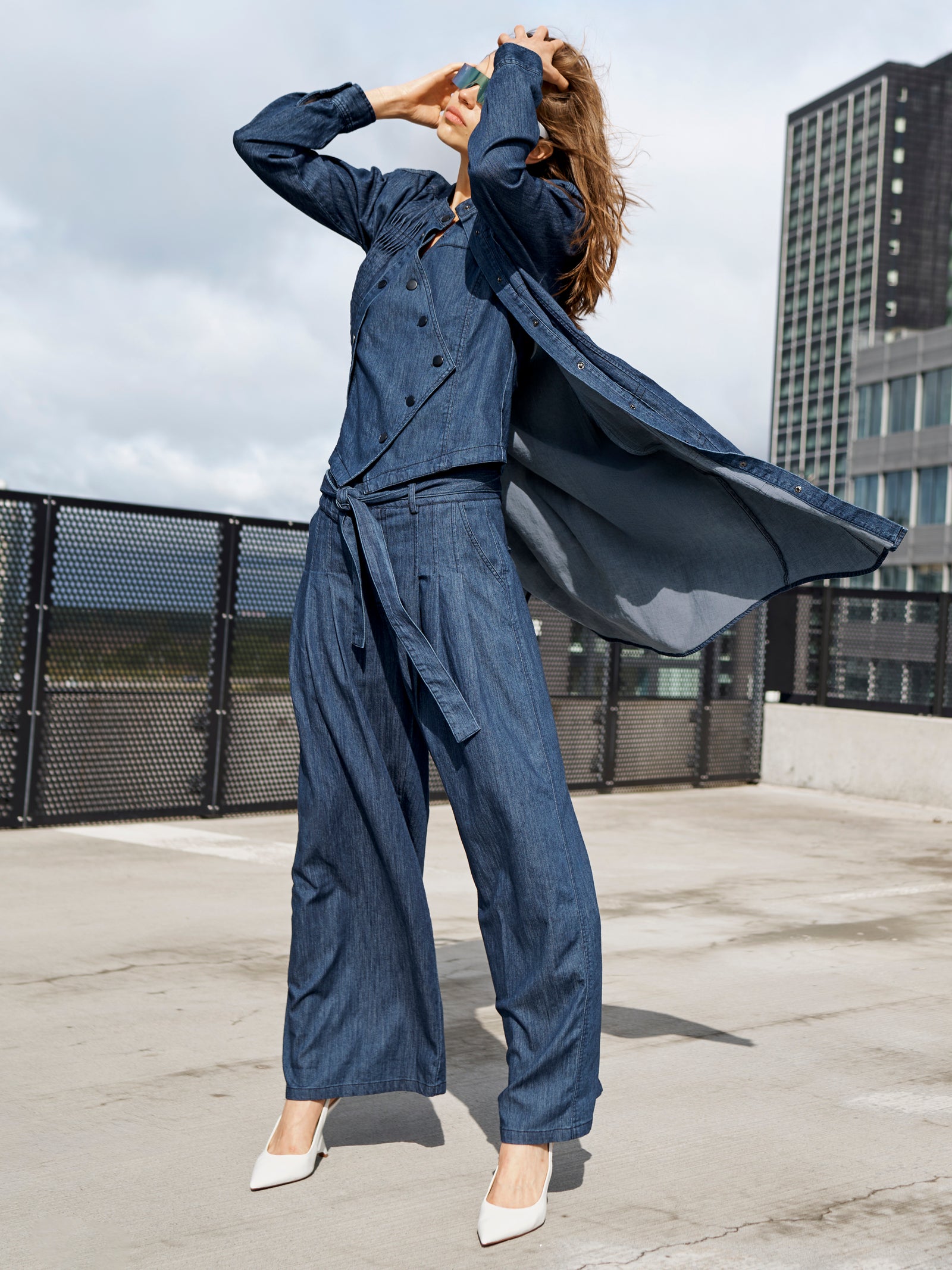 CARLENE Vest - Denim blue – NÜ Denmark - INT.