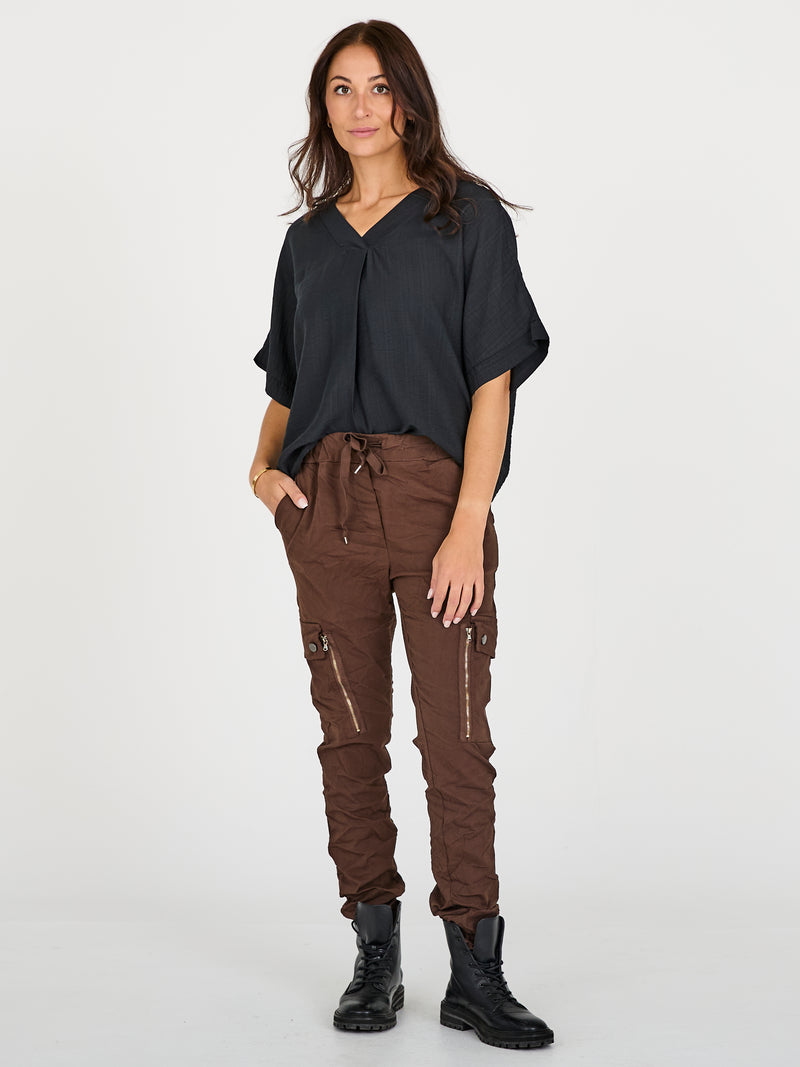 NÜ CARMEN cargo trousers Trousers 289 Brown