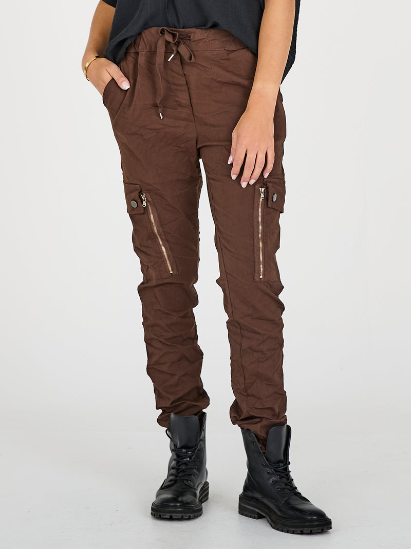 NÜ CARMEN cargo trousers Trousers 289 Brown