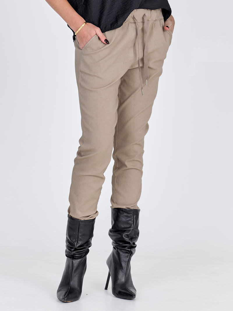 NÜ CARMEN plain trousers Trousers 112 Bone