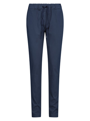 NÜ CARMEN plain trousers Trousers 476 Navy