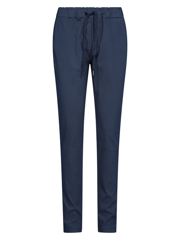 NÜ CARMEN plain trousers Trousers 476 Navy